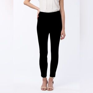 Abbey Glass Gregg Skinny Ankle Pant Black Ponte